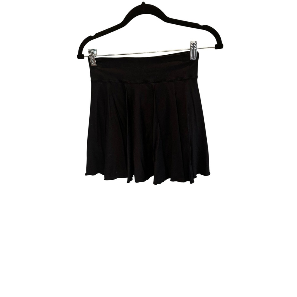 Black High Waisted Athletic Skort with Pocket Pleated Tennis Skirt Medium